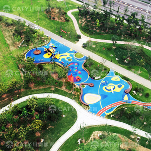 พื้นยาง EPDM สำหรับสนามเด็กเล่นกลางแจ้ง ป้องกันการลื่น ป้องกันการตก สำหรับสถานรับเลี้ยงเด็ก - Product Image 3