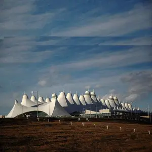 Airport Membrane Structure Roof PTFE Membrane Structure Waiting Hall Design Customization PTFE Architectural Membrane