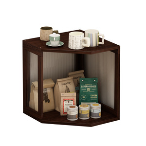 Mueble esquinero de madera maciza de 4 niveles, estantería de almacenamiento que ahorra espacio para sala de estar, dormitorio, librero - Product Image 5