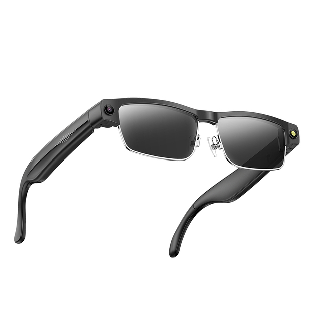 AI Smart Glasses ChatGPT 8MP Camera Real-Time Translation Assistant Magnetic Charging Dual OS Compatibility for Men Custom Bulk.