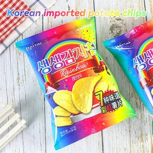 60g Aliment Importé Coréen Calbees Arc-en-ciel Croustilles Snacks Exotiques <span class=keywords><strong>7</strong></span> Saveurs Chips - Product Image 2
