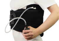 Ceinture lombaire gonflable avec pompe manuelle, compression réglable, système de serrage par poulie pour un soulagement personnalisé des douleurs dorsales