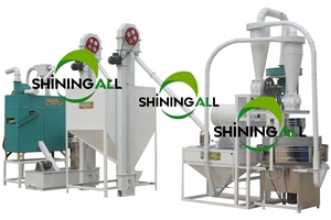 Moulin à farine de blé haute efficacité Shining, modèle 6FW-100A, broyeur à rouleaux, taille de la poudre réglable, 10,8 kW, monophasé, 1 moteur - Product Image 6