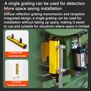 MDCN GM Series Safety <strong>Sensors</strong> Aluminum Alloy Infrared Light Curtain <strong>Sensor</strong> With AC220V And Overcurrent Protection NPN/PNP - Product Image 4