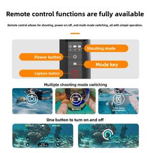 Perche à selfie étanche TELESIN avec barre de flottabilité, sangle de maintien et télécommande sans fil pour <span class=keywords><strong>GoPro</strong></span> <span class=keywords><strong>Hero</strong></span> 9 10 <span class=keywords><strong>11</strong></span> 12 - Product Image 5