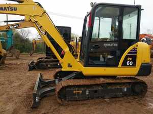 KOMATSU-Pelle de 6 tonnes PC60, mini pelleteuse d'occasion d'origine japonaise, petite boîte de vitesses pour machines de construction, moteur/pompe à roulements - Product Image 5