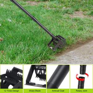 Roterende Cultivator Tool 2 In 1 Handhelmstok Voor Tuinieren Verstelbaar Onkruidverwijderingsgereedschap Met Roestvrijstalen Paal Voor Grondmenging - Product Image 2
