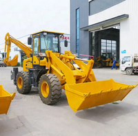 Petite mini-pelleteuse remorquable à 4 roues bon marché chinoise