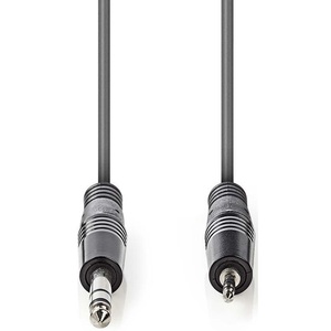 Cable de audio estéreo macho de 6.35mm a 3.5mm de 1.5m para micrófonos - Product Image 2