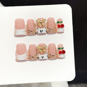 <span class=keywords><strong>Uñas</strong></span> Postizas <span class=keywords><strong>de</strong></span> Buena Calidad, Acrílicas, con Diseño 3D, para Fiestas y Uso Diario, Hechas a Mano, Venta al Por Mayor - Product Image 4
