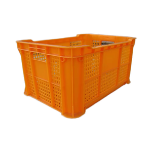 ลังพลาสติกแบบซ้อนได้สำหรับการเกษตร รถเข็นพลาสติกสำหรับตั้งแคมป์ ตะกร้าพลาสติกสำหรับขนส่ง ลังพลาสติกแบบมีรูระบายอากาศสำหรับจัดเก็บและขนย้าย - Product Image 5