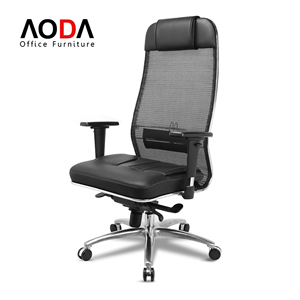 Silla Ejecutiva de Cuero <span class=keywords><strong>Metta</strong></span> para Kazajistán y Rusia, para Personas Altas y Robustas, con Base de Aleación de Aluminio, Silla Ergonómica de Oficina - Product Image 1