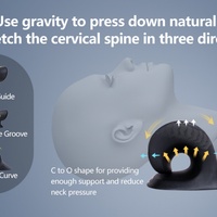 Appareil de traction cervicale chauffant pour soulager les douleurs au cou, avec coussin chauffant en graphène, oreiller de massage pour le cou et les épaules