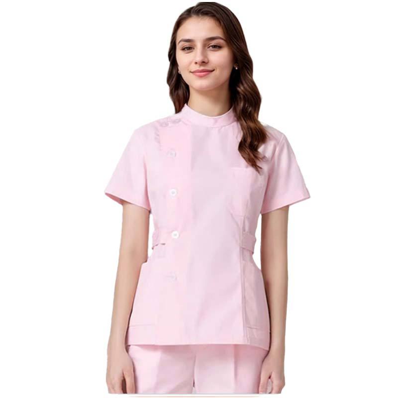 Pink Stand-Up Collar