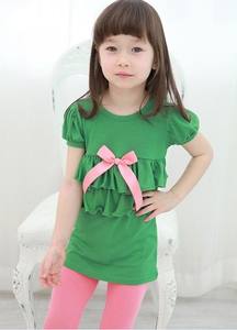 Ropa Infantil al por Mayor, Vestido Informal de Verano con Lazo para Niñas, Fabricante Chino - Product Image 2