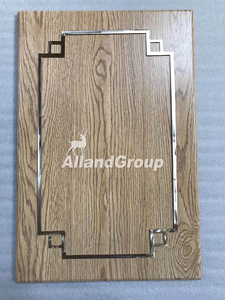 <span class=keywords><strong>Porta</strong></span> Interna a Battente in Legno Massello con Venatura Naturale Testurizzata Premium e Linea di Chiusura in Metallo per Spazi Interni - Product Image 6