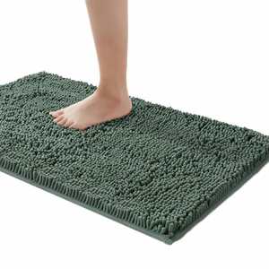 Alfombra de Baño de Chenilla Antideslizante de Alta Absorbencia, Súper Suave, Lavable a Máquina, Rectangular, para Bañeras, Duchas y Baños, 40x60cm - Product Image 1