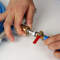 Nettoyeur de tubes électrique à vitesse réglable avec brosses interchangeables pour le détartrage des condenseurs et des tubes