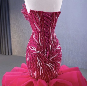 Vestido de Novia de Tul Blanco con Cuentas de Rosa, Elegante y Lujoso, Sin Mangas, para Mujer, 2025 - Product Image 6