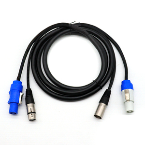 Câble combiné de scène Powercon DMX XLR 1 \ 2 \ 3 \ 5 \ <span class=keywords><strong>15</strong></span> <span class=keywords><strong>m</strong></span> câble de commande d'alimentation de lumière d'extension pour l'église d'éclairage à tête mobile - Product Image 4