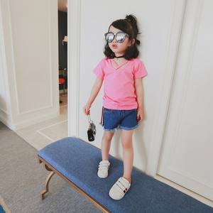 Camisetas Básicas Vintage con Cuello en V para Niños, de Fabricantes de Ropa Chinos - Product Image 3