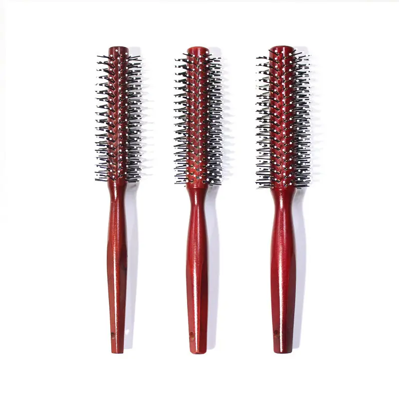 Brosse de coiffure anti-statique, peigne domestique pour massage des cheveux, lisse, pour chevelure bouclée, en bois, de haute qualité, 1 pièce