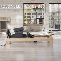 Machine de Pilates Reformer en bois BODI Fitness - Équipement de gym écologique, durable, multifonctionnel, réglable et sûr avec garantie de 2 ans