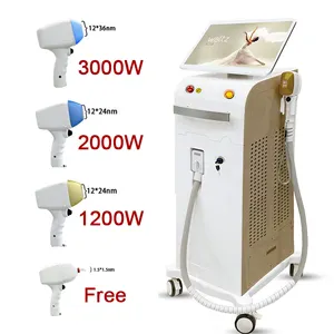 2024 New 1200W Laser Hair Removal 2000W 3000W Diode Laser 755 808 7064 Diode 808nm Diode Hair Removal Machine For Price