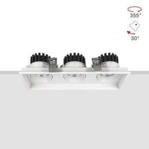 Foco LED Cuadrado Empotrable de Aluminio Negro de 12W, 24W, 36W para Interiores, Oficinas, Comercios y Hogares - Product Image 6