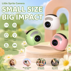 Fotocamera Digitale per Bambini, Ideale per Viaggi e Regali di Compleanno, <span class=keywords><strong>Video</strong></span> 1080P, Foto 12MP, <span class=keywords><strong>6</strong></span> Filtri, Flash Integrato - Product Image 2