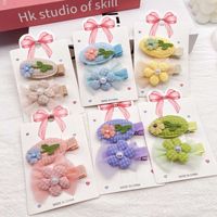 YANE dernier ensemble d'épingles à cheveux pour enfants belle fleur et conception de pince sans trace sans pinces à cheveux