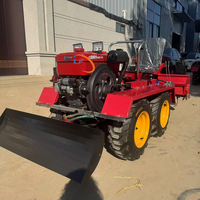 Mini Tractor de 25 Caballos de Fuerza con Cuatro Ruedas, Arado Rotatorio, Cultivador, Bulldozer