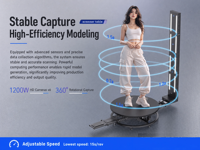 Machine de numérisation 3D complète du corps pour portrait personnel, CHACKTOK 360, mesure rapide, numérisation 3D des personnes
