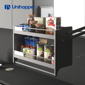 Étagère hydraulique escamotable UNIHOPPER série MONA, organisateur de <span class=keywords><strong>cuisine</strong></span> supérieur, rangement d'armoire, panier élévateur - Product Image 2