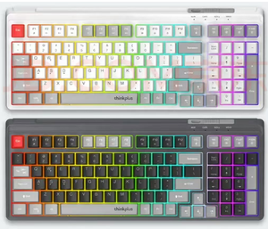 Clavier à membrane filaire Thinkplus K5098, nouveau, USB 3.0, rétroéclairage RVB, 99 touches, couleurs mélangées, pour bureau, jeux, utilisation au bureau - Product Image 1