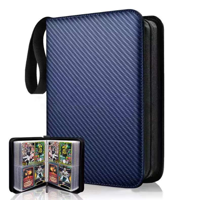 Sergé bleu marine (4 poches 400 cartes)