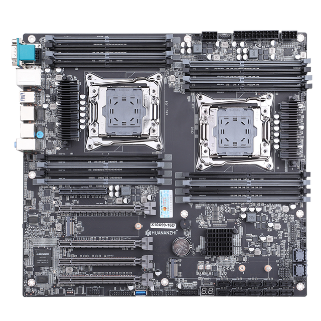 New Original HUANANZHI X10X99-16D Motherboard LGA 2011-3 XEON X99 E-ATX Form Factor Supports Intel Dual CPU DDR4 RECC NVME