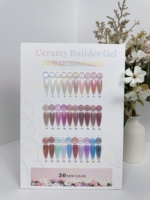 Gel de construction Céramique Alice's Dreamland Série 368 OEM en gros, Gel UV scintillant pour extension d'ongles pour salon de manucure et manucure DIY