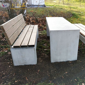 Nuevo Banco de Hormigón para Exteriores Magic Stone con Asiento de Madera para Parques y Paisajes - Product Image 1
