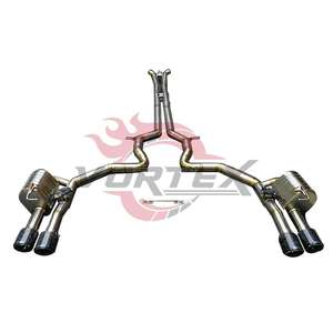 Sistema de Escape Catback Vortex de Titanio Grado 5, 1.2mm de Grosor, Acabado Azul Quemado, para Porsche Panamera 971 2017-2024, con Válvulas de Titanio, Fácil Instalación - Product Image 1