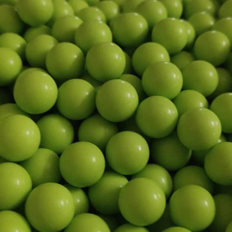Green Solid Plastic Balls 3.175mm 6.35mm 10mm