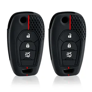 Étui de clé de voiture télécommande en silicone pour <span class=keywords><strong>Chevrolet</strong></span> <span class=keywords><strong>Cruze</strong></span> Trax LS Badge Spark Sonic Aveo Tracker Onix RS Trailblazer Accessoires Fob - Product Image 1