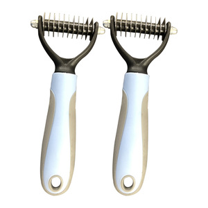 <b>Pet</b> Dog Hair Removal Comb Stainless Steel Multifunctional Detangling Grooming Tool - Product Image 3