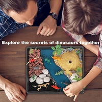 Kit d'expérimentation scientifique sur les éruptions volcaniques, jouets à monter soi-même, ensemble de jouets de simulation de scène, dino pour l'éducation des enfants