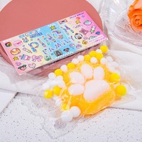 TPR fait à la main doux pincement Squeeze Toy Taba Paw Squishy Donuts dessert jouets Fidget Toys Squeeze Mochi Squishy Poulet pour Noël
