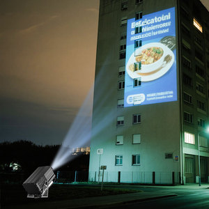 Logo mural Gobo <span class=keywords><strong>projecteur</strong></span> <span class=keywords><strong>extérieur</strong></span> étanche IP67 200W/300W/600W lampe de Projection haute puissance <span class=keywords><strong>LED</strong></span> personnalisée lumières publicitaires - Product Image 1