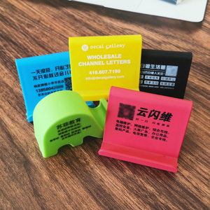 Porte-cartes de visite portable Logo personnalisé Impression de <span class=keywords><strong>code</strong></span> QR Accessoires de téléphone portable gratuits Accueillant des cadeaux d'affaires promotionnels - Product Image 5