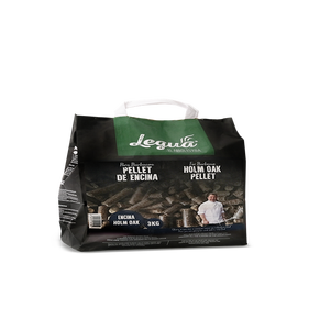 Legua Fabriqué en Espagne Pellet sec naturel 3Kg Prix fiable Certifié Iso Bois de chêne vert facile à utiliser pour barbecue - Product Image 1