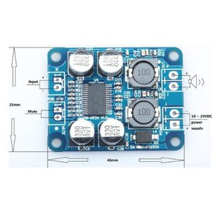 Taidacent DC 12V-24V 1X60W 4-8 Ohms Power AMP โมดูลชิป BTL <span class=keywords><strong>Mono</strong></span> 60W เครื่องขยายเสียงดิจิตอล TPA3118 - Product Image 4