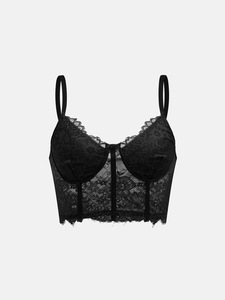 IStapromo Gifts Bustier court en dentelle, effet push-up, style corset vintage, pour soirée, tendance - Product Image 3